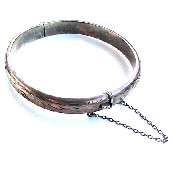 1972 Joseph & Sons Birmingham 925 Silver Bangle - Picture 3 of 8